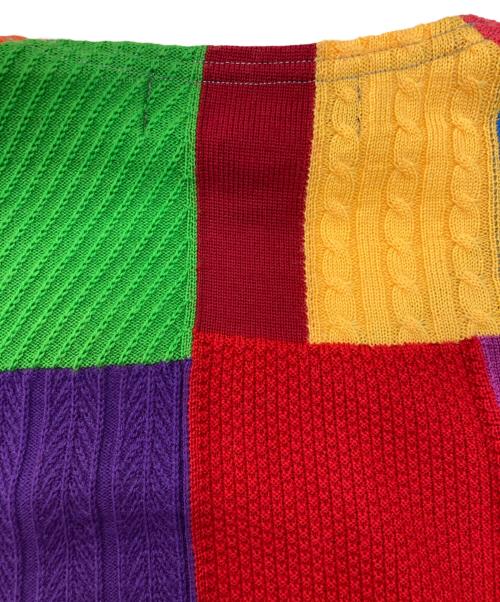 COMME des GARCONS HOMME PLUS（コムデギャルソンオムプリュス）COMME des GARCONS HOMME PLUS (コムデギャルソンオムプリュス) ドッキングニット　AD2020　PF-N017 マルチカラー サイズ:Mの古着・服飾アイテム