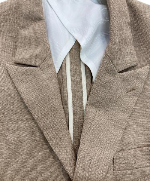 YSTRDY'S TMRRW（イエスタデイズトゥモロウ）YSTRDY'S TMRRW (イエスタデイズトゥモロウ) HOPSACK GROWN UP JACKET　YT-J0603 ベージュ サイズ:Lの古着・服飾アイテム