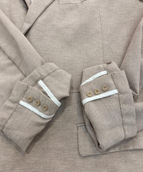 YSTRDY'S TMRRW（イエスタデイズトゥモロウ）YSTRDY'S TMRRW (イエスタデイズトゥモロウ) HOPSACK GROWN UP JACKET　YT-J0603 ベージュ サイズ:Lの古着・服飾アイテム