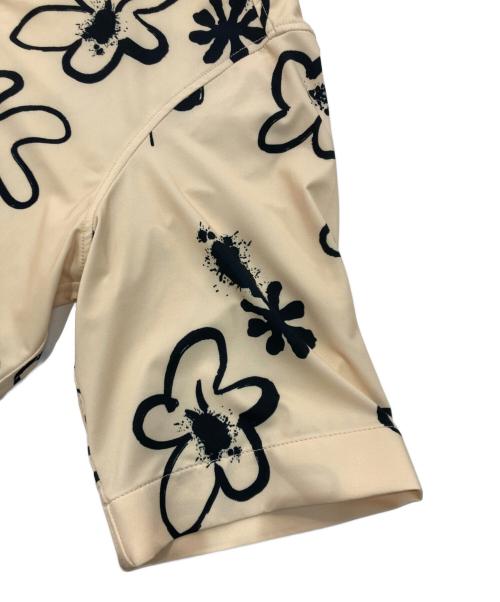 TheOpen Product（ザ オープンプロダクト）TheOpen Product (ザ オープンプロダクト) フラワープリント オーバーシャツ　1616-343-0377 ベージュ×ブラック サイズ:0Sの古着・服飾アイテム