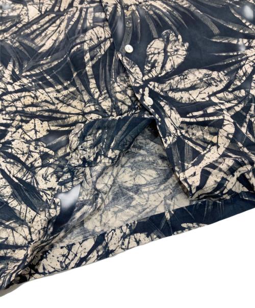 POLO RALPH LAUREN（ポロ・ラルフローレン）POLO RALPH LAUREN (ポロ・ラルフローレン) オープンカラーシルクリネンシャツ　 CLAYTON グリーン×ベージュ サイズ:XLの古着・服飾アイテム