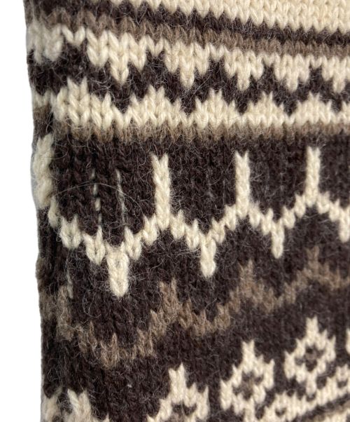 JUNYA WATANABE COMME des GARCONS MAN PINK（ジュンヤワタナベ コムデギャルソンマン ピンク）JUNYA WATANABE COMME des GARCONS MAN PINK (ジュンヤワタナベ コムデギャルソンマン ピンク) ニットスカート　 AD2003　UK-N001 ベージュ×ブラウン サイズ:Freeの古着・服飾アイテム