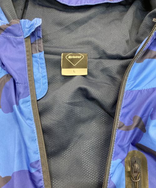 F.C.R.B.（エフシーレアルブリストル）F.C.R.B. (エフシーアールビー) CAMOUFLAGE PRACTICE JACKET　FCRB-167013 ブルー サイズ:Lの古着・服飾アイテム