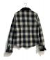 MARBLES (マーブルズ) クルミボタンチェックジャケット ホワイト×ブラック サイズ:40：5000円