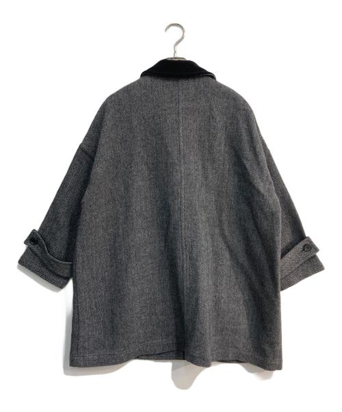Traditional Weatherwear（トラディショナルウェザーウェア）Traditional Weatherwear (トラディショナルウェザーウェア) MALTON ヒートツイードステンカラーコート　L242FPFCO0448HS ブラック×グレー サイズ:32の古着・服飾アイテム