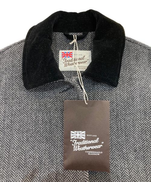 Traditional Weatherwear（トラディショナルウェザーウェア）Traditional Weatherwear (トラディショナルウェザーウェア) MALTON ヒートツイードステンカラーコート　L242FPFCO0448HS ブラック×グレー サイズ:32の古着・服飾アイテム