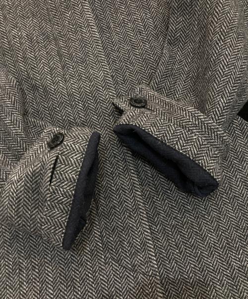 Traditional Weatherwear（トラディショナルウェザーウェア）Traditional Weatherwear (トラディショナルウェザーウェア) MALTON ヒートツイードステンカラーコート　L242FPFCO0448HS ブラック×グレー サイズ:32の古着・服飾アイテム