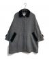 Traditional Weatherwear（トラディショナルウェザーウェア）の古着「MALTON ヒートツイードステンカラーコート　L242FPFCO0448HS」｜ブラック×グレー