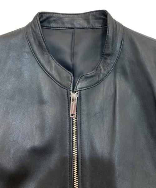 STUDIOUS（ステュディオス）STUDIOUS (ステュディオス) シングルライダースジャケット　107458001 ブラック サイズ:1の古着・服飾アイテム