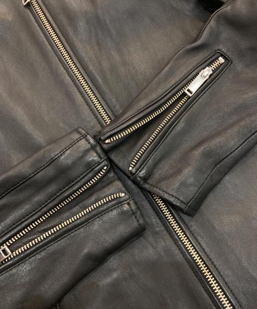 STUDIOUS（ステュディオス）STUDIOUS (ステュディオス) シングルライダースジャケット　107458001 ブラック サイズ:1の古着・服飾アイテム