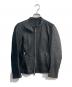 STUDIOUS（ステュディオス）の古着「シングルライダースジャケット　107458001」｜ブラック