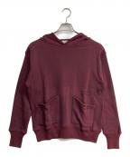 DUCK DIGGER×WAREHOUSEダックディガー×ウエアハウス）の古着「セパレートポケットセットインフードパーカー」｜ワインレッド