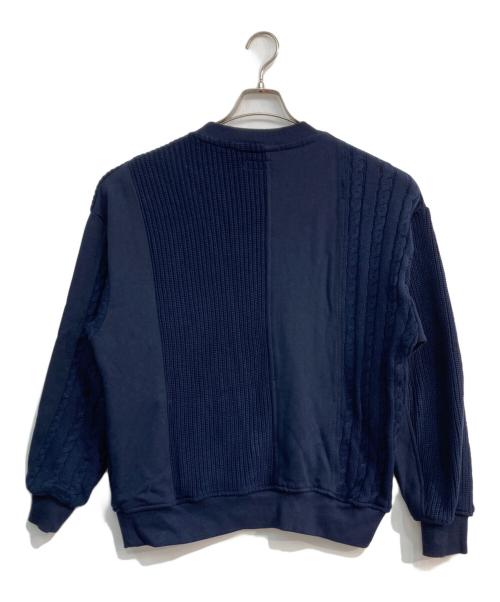 BEAMS（ビームス）BEAMS (ビームス) 3パターン スイッチング クルーネック スウェット ネイビー サイズ:Sの古着・服飾アイテム