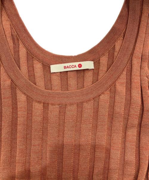 BACCA（バッカ）BACCA (バッカ) ワイドリブメランジ リブニットワンピース　35-06-02-06405 オレンジ サイズ:Sの古着・服飾アイテム