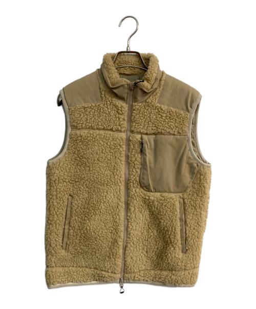 DESCENTE（デサント）DESCENTE (デサント) ボアフリースベスト　DLMOJC36S ベージュ サイズ:Sの古着・服飾アイテム