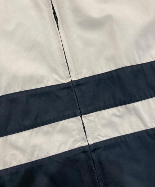 BALENCIAGA（バレンシアガ）BALENCIAGA (バレンシアガ) Contrast Stripe Zip Up Jacket　20AW　623020 TIM39 ブラック×ベージュ サイズ:44の古着・服飾アイテム