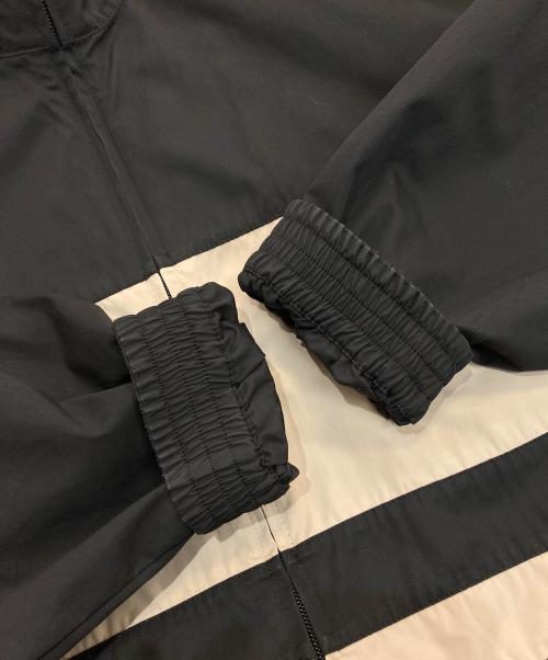 BALENCIAGA（バレンシアガ）BALENCIAGA (バレンシアガ) Contrast Stripe Zip Up Jacket　20AW　623020 TIM39 ブラック×ベージュ サイズ:44の古着・服飾アイテム