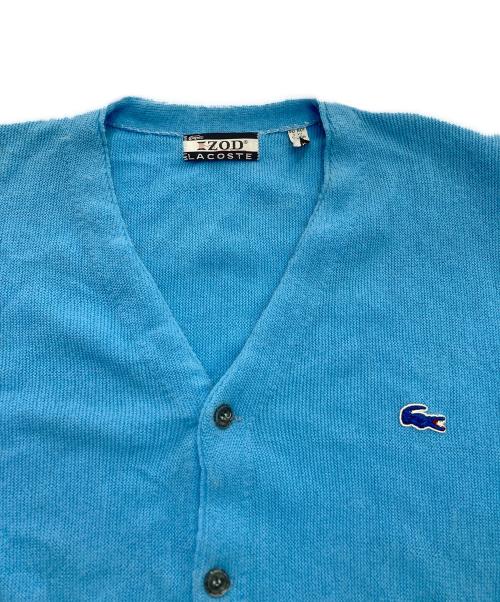 LACOSTE（ラコステ）LACOSTE (ラコステ) Vネックカーディガン ブルー サイズ:Lの古着・服飾アイテム