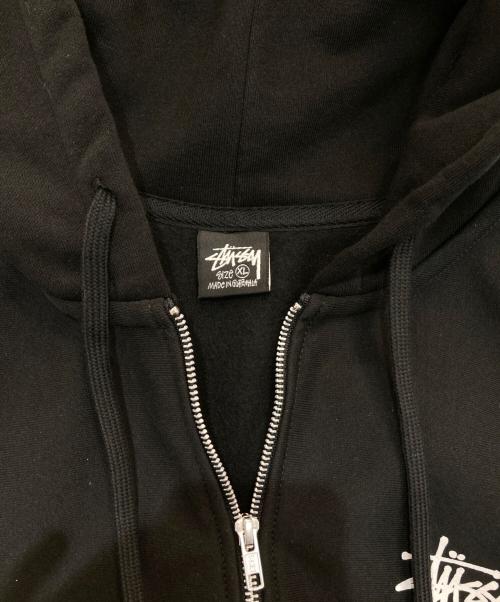 stussy（ステューシー）stussy (ステューシー) BASIC STUSSY ZIP HOODIE　1975000 ブラック サイズ:XLの古着・服飾アイテム