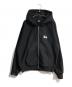 stussy（ステューシー）の古着「BASIC STUSSY ZIP HOODIE　1975000」｜ブラック