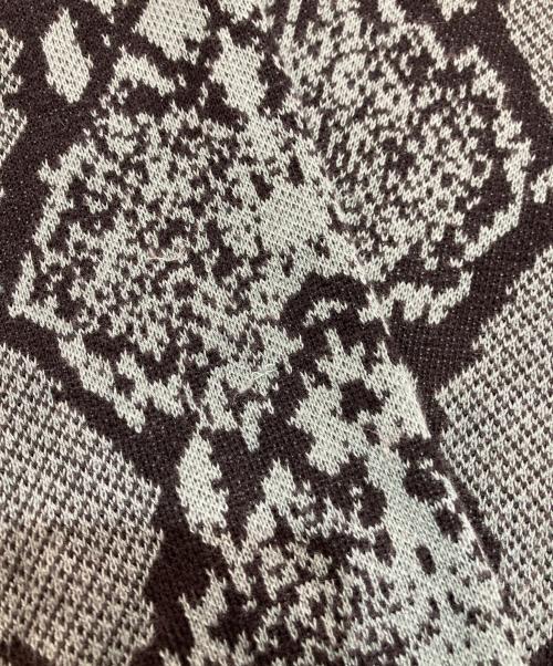 WACKO MARIA（ワコマリア）WACKO MARIA (ワコマリア) PYTHON KNIT POLO SHIRT 23FW グリーン×ブラック サイズ:Mの古着・服飾アイテム