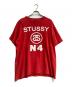 stussy（ステューシー）の古着「プリントTシャツ」｜レッド