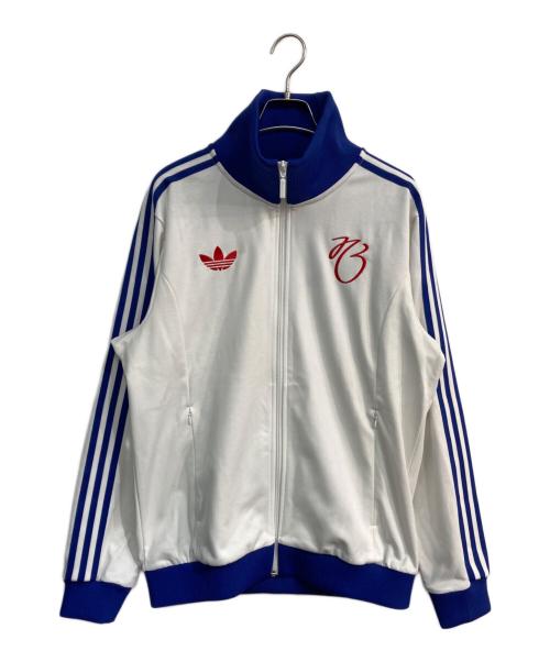 adidas Originals（アディダスオリジナル）adidas originals (アディダスオリジナル) Jude Bellingham (ジュード・ベリンガム) トラックジャケット　IM7913 ホワイト×ブルー サイズ:2XL 未使用品の古着・服飾アイテム