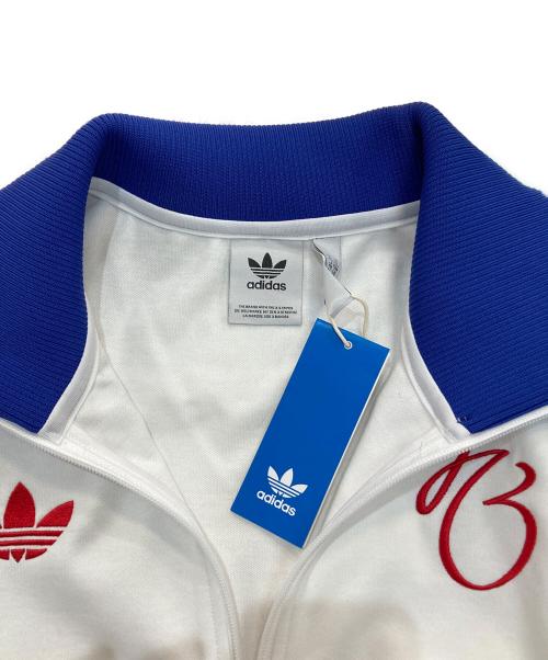 adidas Originals（アディダスオリジナル）adidas originals (アディダスオリジナル) Jude Bellingham (ジュード・ベリンガム) トラックジャケット　IM7913 ホワイト×ブルー サイズ:2XL 未使用品の古着・服飾アイテム