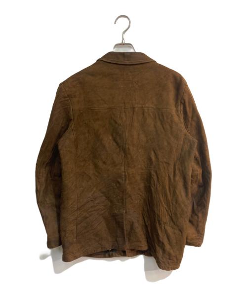 berman buckskin（バーマンバックスキン）berman buckskin (バーマンバックスキン) レザージャケット ブラウン サイズ:42の古着・服飾アイテム