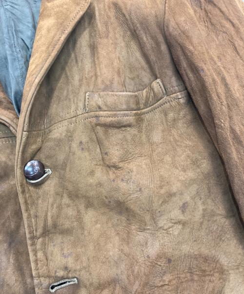 berman buckskin（バーマンバックスキン）berman buckskin (バーマンバックスキン) レザージャケット ブラウン サイズ:42の古着・服飾アイテム