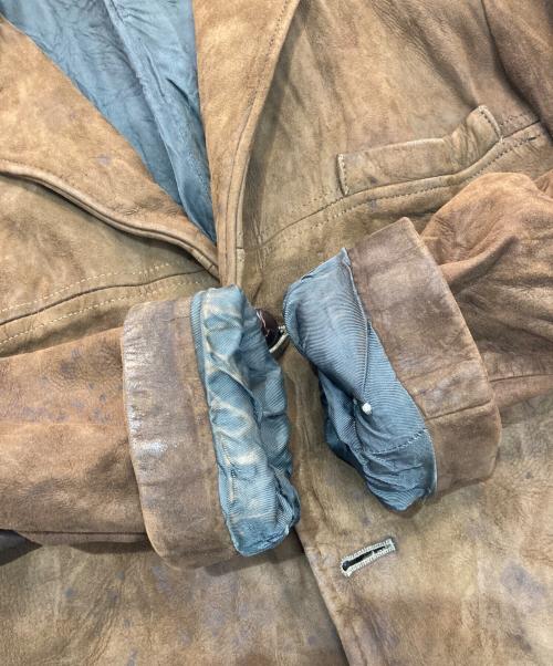 berman buckskin（バーマンバックスキン）berman buckskin (バーマンバックスキン) レザージャケット ブラウン サイズ:42の古着・服飾アイテム