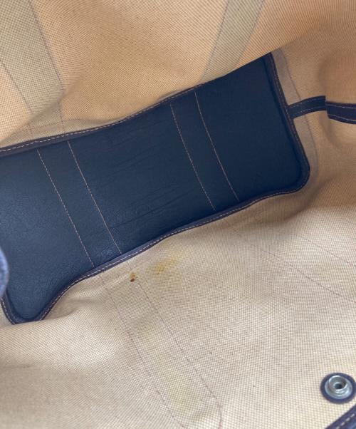 HERMES（エルメス）HERMES (エルメス) ガーデンパーティーPM　トワルアッシュ 年刻 □H アイボリー×ブラウンの古着・服飾アイテム