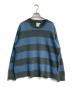 Khakis（カーキス）の古着「Border Stripe Sweater　KH243KKNPK02」｜グリーン×ブルー