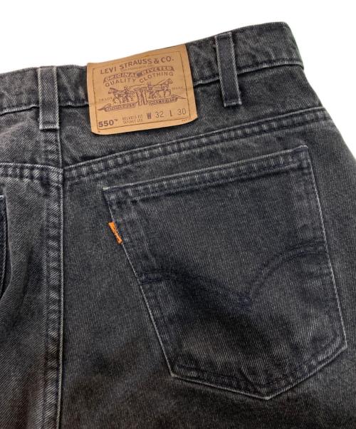 LEVI'S（リーバイス）LEVI'S (リーバイス) 550後染めデニムパンツ　 96年製 ボタン裏977刻印 オレンジタブ USA製　40550-4159 ブラック サイズ: W32×L30の古着・服飾アイテム