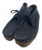 CLARKSクラークス）の古着「スウェードワラビー」｜ネイビー