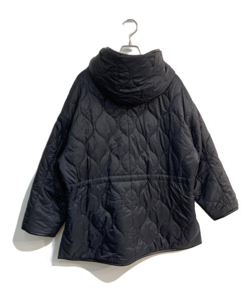 maje（マージュ）maje (マージュ) オーバーサイズ ツイード フード付きコート　MFPOU00698 ホワイト×ブラックの古着・服飾アイテム