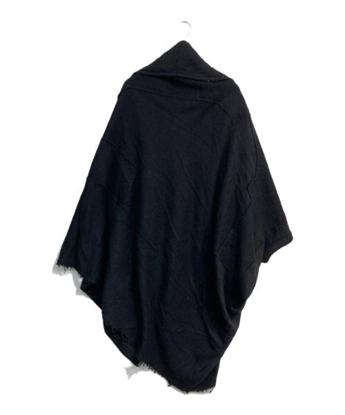 Y's（ワイズ）Y's (ワイズ) 変形モヘヤ混アシメポンチョ　17AW　YK-T87-168 ブラック サイズ:2の古着・服飾アイテム