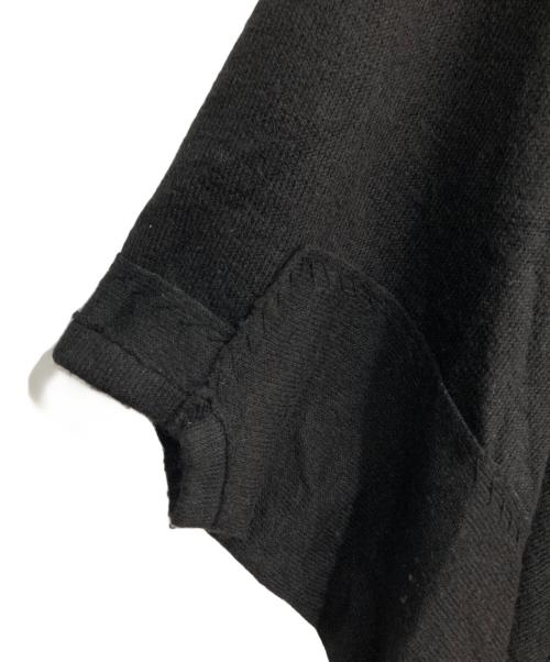 Y's（ワイズ）Y's (ワイズ) 変形モヘヤ混アシメポンチョ　17AW　YK-T87-168 ブラック サイズ:2の古着・服飾アイテム