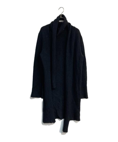 Y's（ワイズ）Y's (ワイズ) ストール付きロングカーディガン　MX-K02-167 ブラック サイズ:3の古着・服飾アイテム