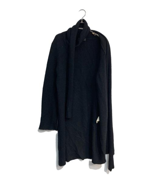 Y's（ワイズ）Y's (ワイズ) ストール付きロングカーディガン　MX-K02-167 ブラック サイズ:3の古着・服飾アイテム