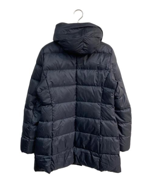 23区（ニジュウサンク）23区 (ニジュウサンク) シレータフタ フーデッドダウン コート ネイビー サイズ:38の古着・服飾アイテム