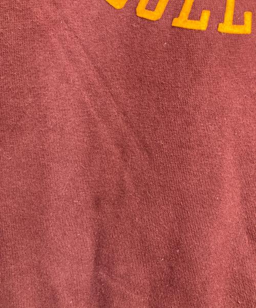 WAREHOUSE（ウエアハウス）WAREHOUSE (ウエアハウス) プリントスウェット ボルドー サイズ:38の古着・服飾アイテム