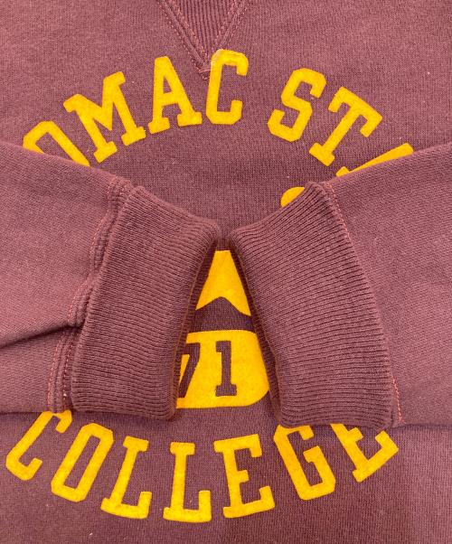 WAREHOUSE（ウエアハウス）WAREHOUSE (ウエアハウス) プリントスウェット ボルドー サイズ:38の古着・服飾アイテム