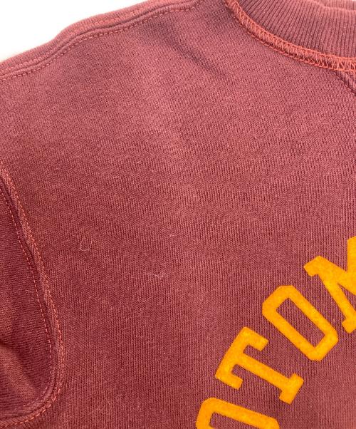 WAREHOUSE（ウエアハウス）WAREHOUSE (ウエアハウス) プリントスウェット ボルドー サイズ:38の古着・服飾アイテム