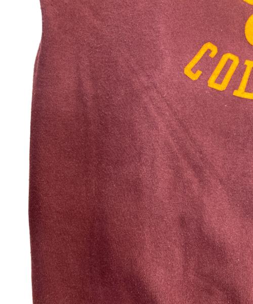 WAREHOUSE（ウエアハウス）WAREHOUSE (ウエアハウス) プリントスウェット ボルドー サイズ:38の古着・服飾アイテム