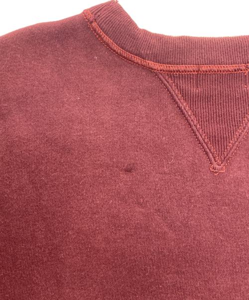 WAREHOUSE（ウエアハウス）WAREHOUSE (ウエアハウス) プリントスウェット ボルドー サイズ:38の古着・服飾アイテム