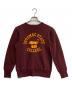 WAREHOUSE（ウエアハウス）の古着「プリントスウェット」｜ボルドー