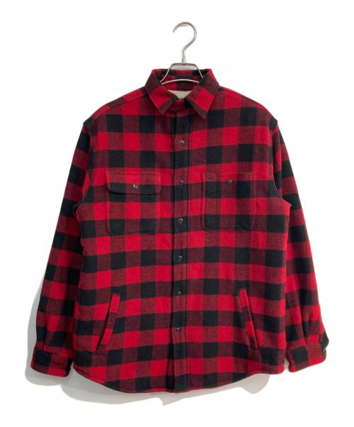 POLO RALPH LAUREN（ポロ・ラルフローレン）POLO RALPH LAUREN (ポロ・ラルフローレン) 裏地ボアバッファローチェックジャケット レッド×ブラック サイズ:Sの古着・服飾アイテム