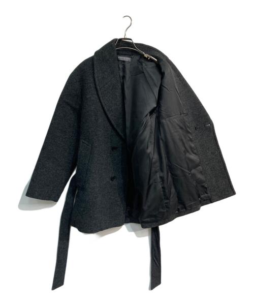 BEAUTY&YOUTH UNITED ARROWS（ビューティーアンドユースユナイテッドアローズ）BEAUTY&YOUTH UNITED ARROWS (ビューティーアンドユースユナイテッドアローズ) パイル ショールカラー ハーフ コート　1225-186-0060 グレー サイズ:Sの古着・服飾アイテム