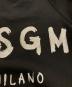 中古・古着 MSGM (エムエスジーエム) ブラッシュロゴ スウェットシャツ　3741MDM513G ブラック サイズ:M：8000円